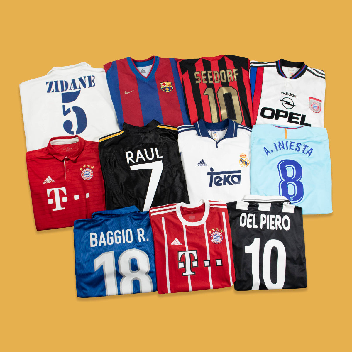 CHEAP/BEST BRANDED FOOTBALL T-SHIRTS MIX FROM 21€/Unit