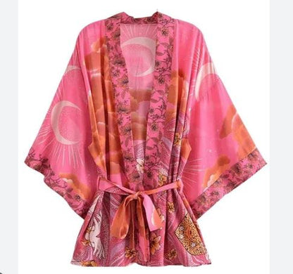 CHEAP/BEST WOMEN'S SHORT COTTON KIMONOS FROM 8€/Unit