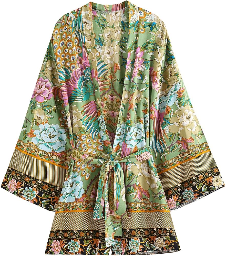 CHEAP/BEST WOMEN'S SHORT COTTON KIMONOS FROM 8€/Unit