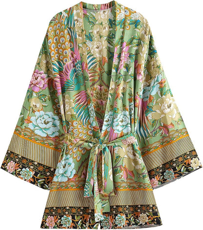 CHEAP/BEST WOMEN'S SHORT COTTON KIMONOS FROM 8€/Unit
